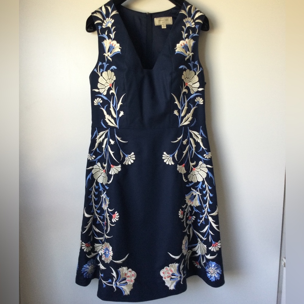 Anthropologie Gilmore Girls Moulinette Soeurs Bellflower Floral Embroidery Dress - Picture 14 of 16